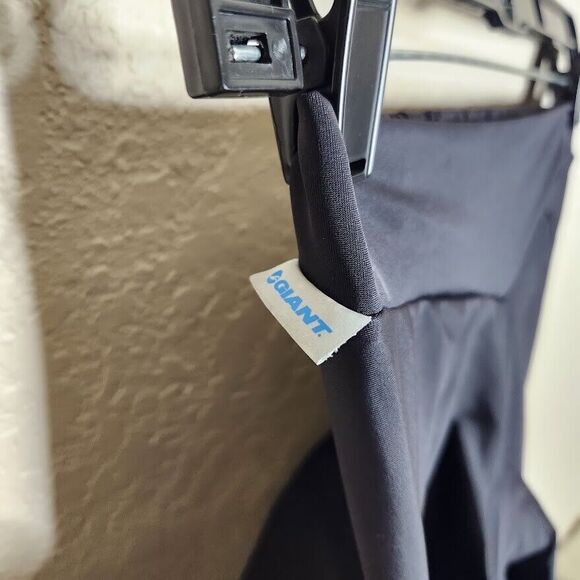 Giant Cycling Short Mens Large Black Nylon Elastic Waist Paddin Mid-Rise Classic - Picture 3 of 5